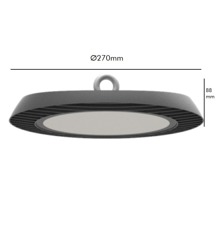 LED Industrial High Bay 80W-100W-150W UFO ENDURANCE OSRAM CHIP DURIS E 2835