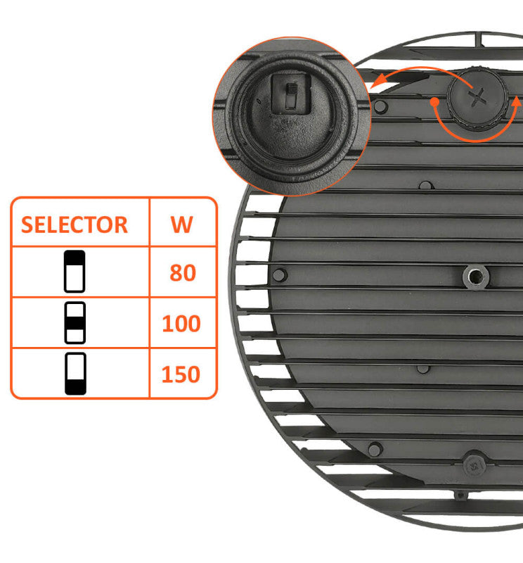 LED Industrial High Bay 80W-100W-150W UFO ENDURANCE OSRAM CHIP DURIS E 2835