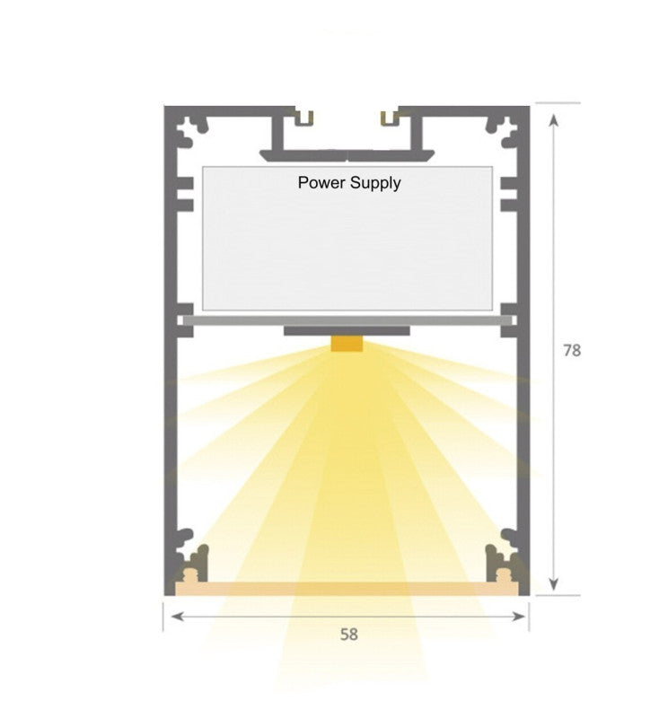 Lámpara Lineal Colgante LED - MUNICH BLANCO