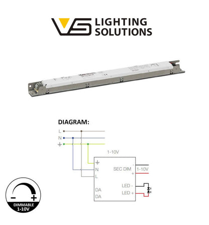 Lámpara Lineal Colgante LED - MUNICH NEGRO