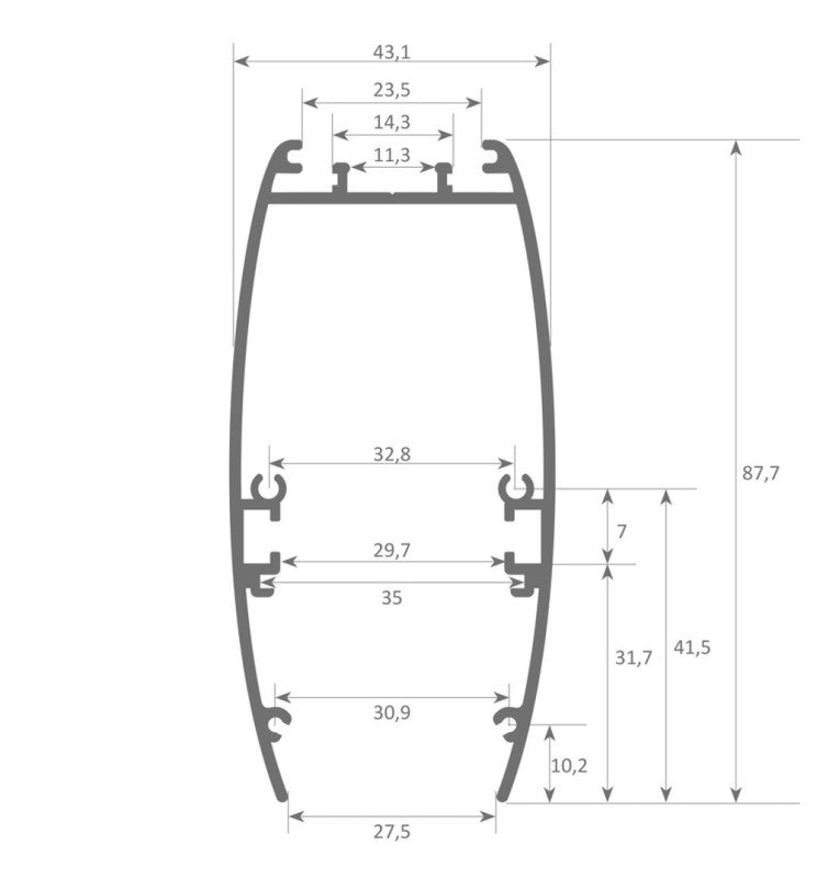 Lámpara Lineal Colgante LED - RICARDO AMARILLO