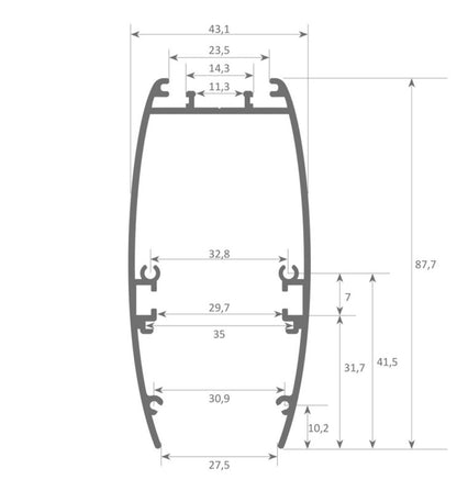 Lámpara Lineal Colgante LED - RICARDO AMARILLO