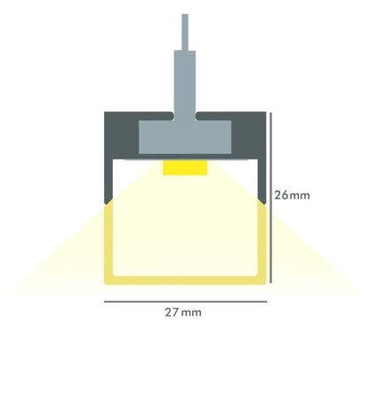 Lineær LED-pendellampe - 40W - KIRUNA Svart