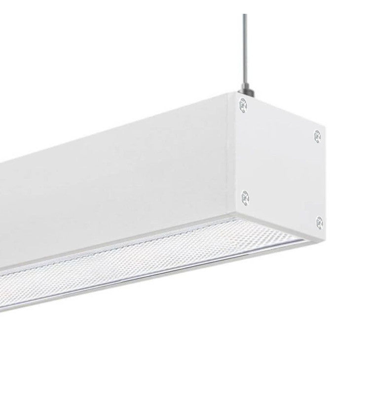 LED 72W Lineær POSTDAM - 2 meter - Hvit - Takmontering + Pendel