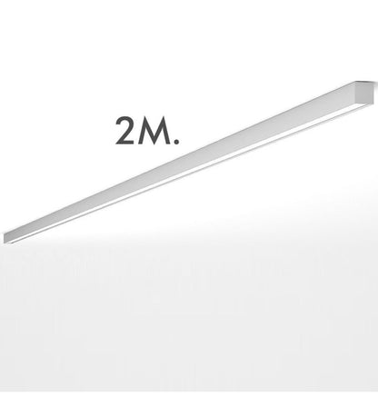 LED 72W Lineær POSTDAM - 2 meter - Hvit - Takmontering + Pendel