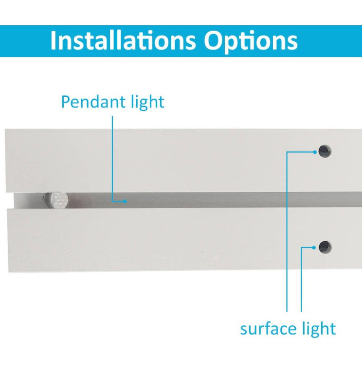 LED 72W Lineær POSTDAM - 2 meter - Hvit - Takmontering + Pendel