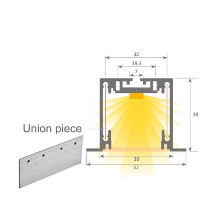 Lineær LED-armatur - Innfelt - MOSKVA MINI HVIT